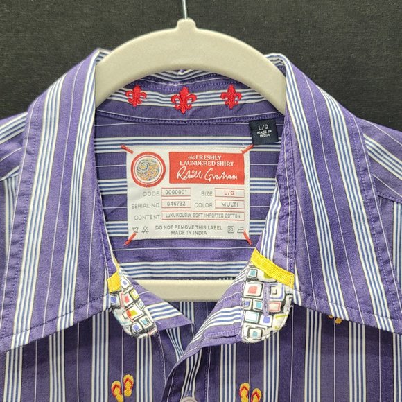 6 Robert Graham Size L Button Down Shirts - Picture 2 of 6